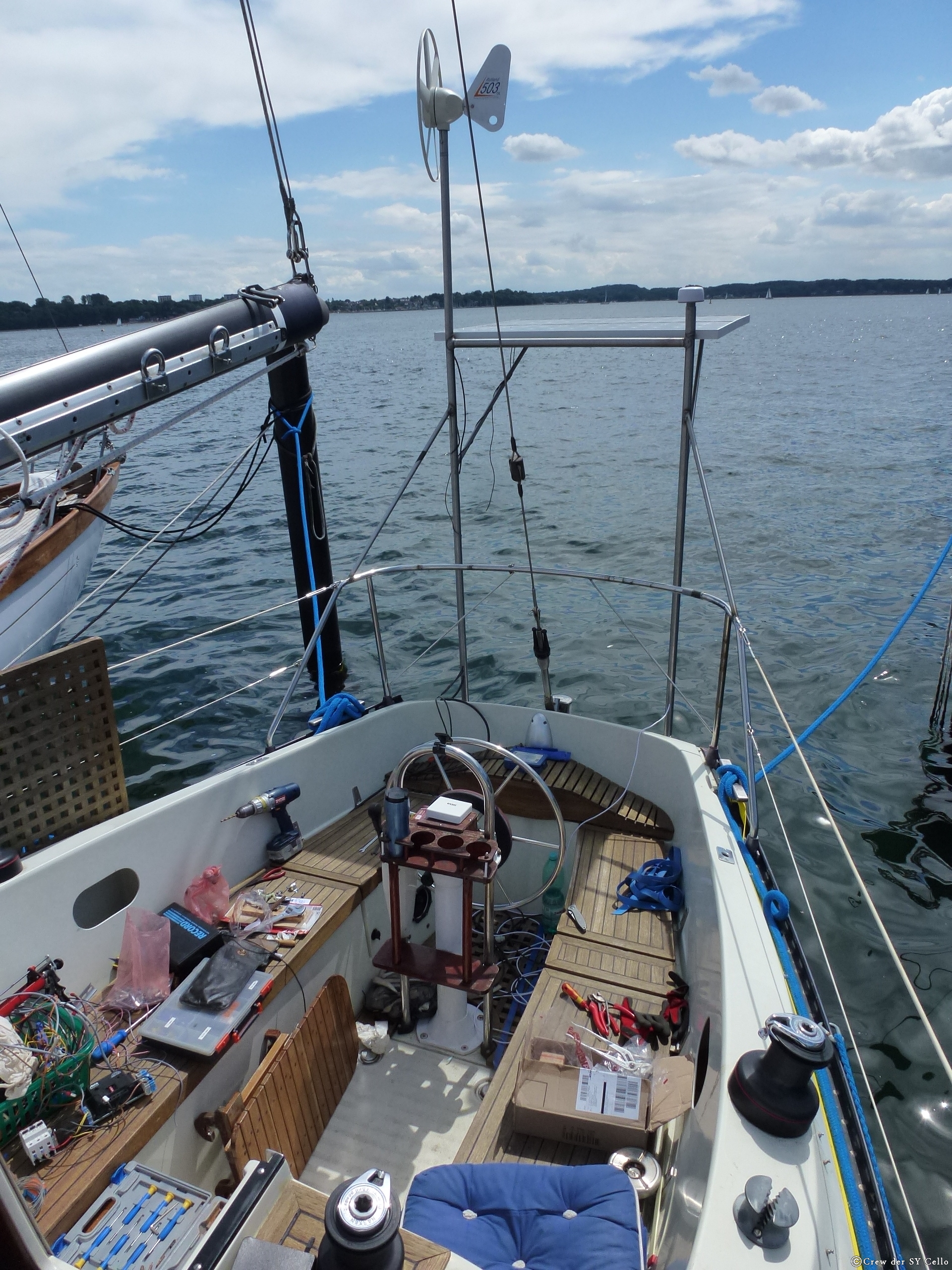 Solarpanele fertig montiert