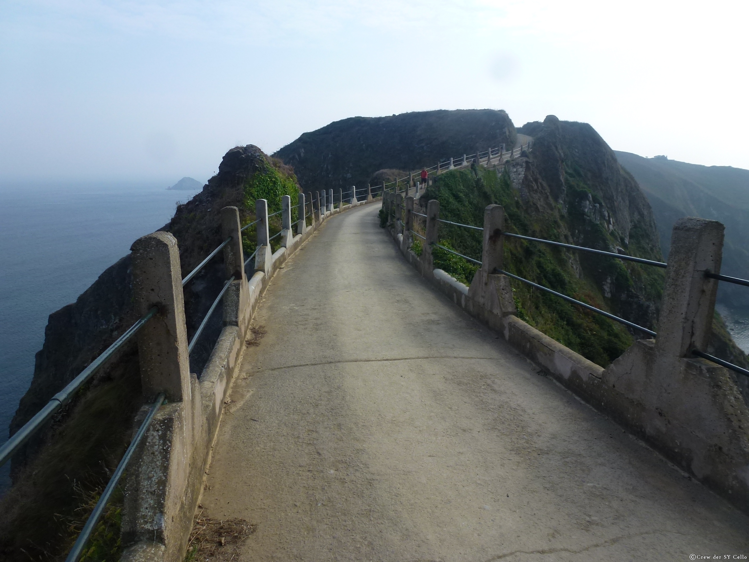 Straße, die Great und Little Sark verbindet