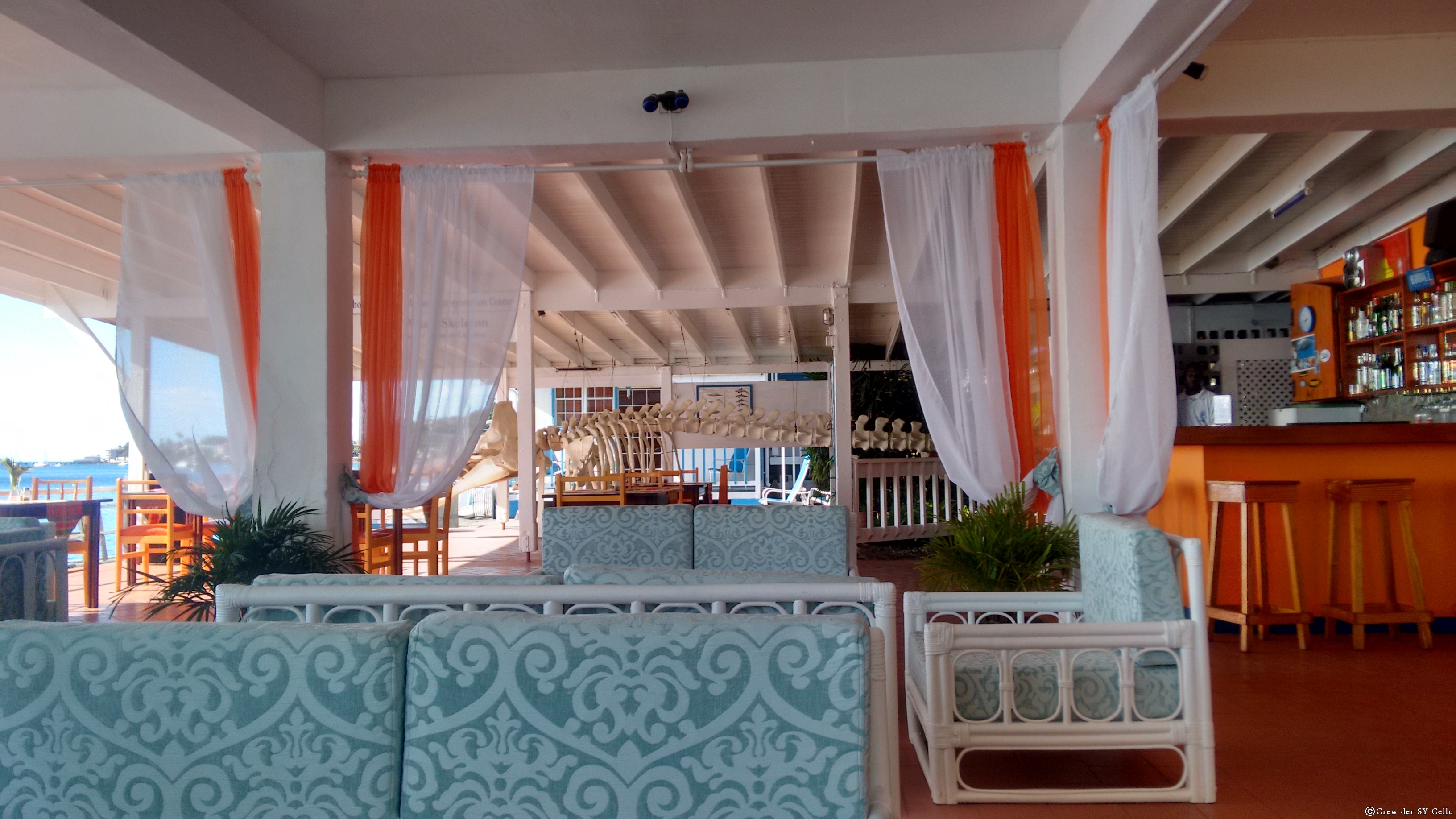Blick aus dem &lsquo;Anchorage Hotel&rsquo; in Rosseau, Dominica.