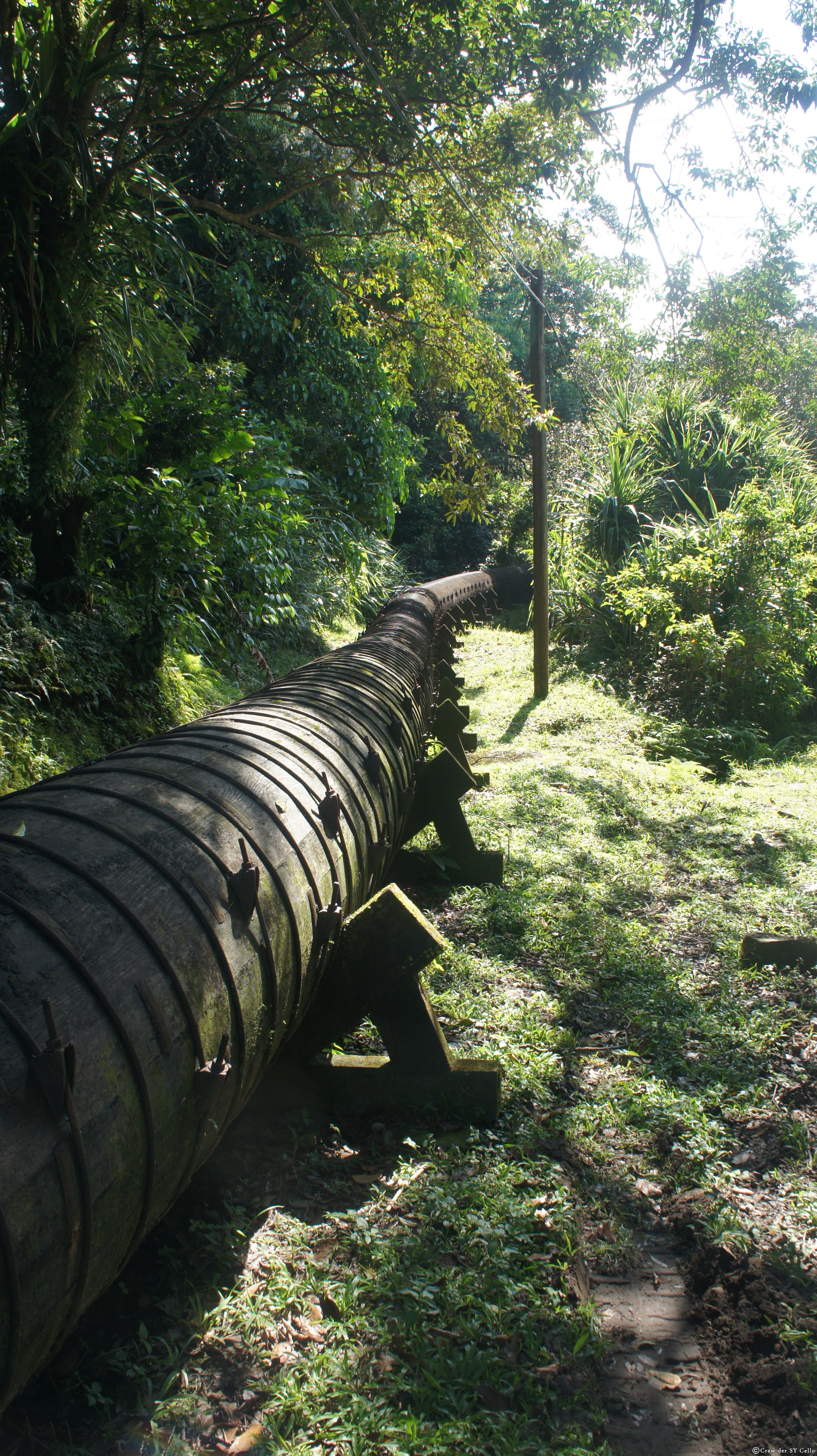 Eine Wasserpipeline für Frischwasser oder zur Energieerzeugung.