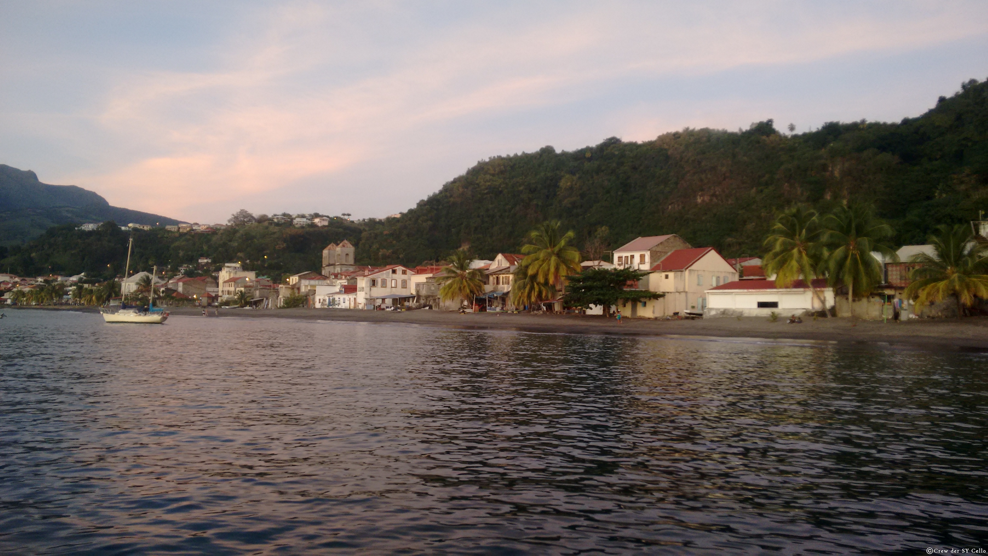 Ankerbucht bei ‘St. Pierre’, Martinique.