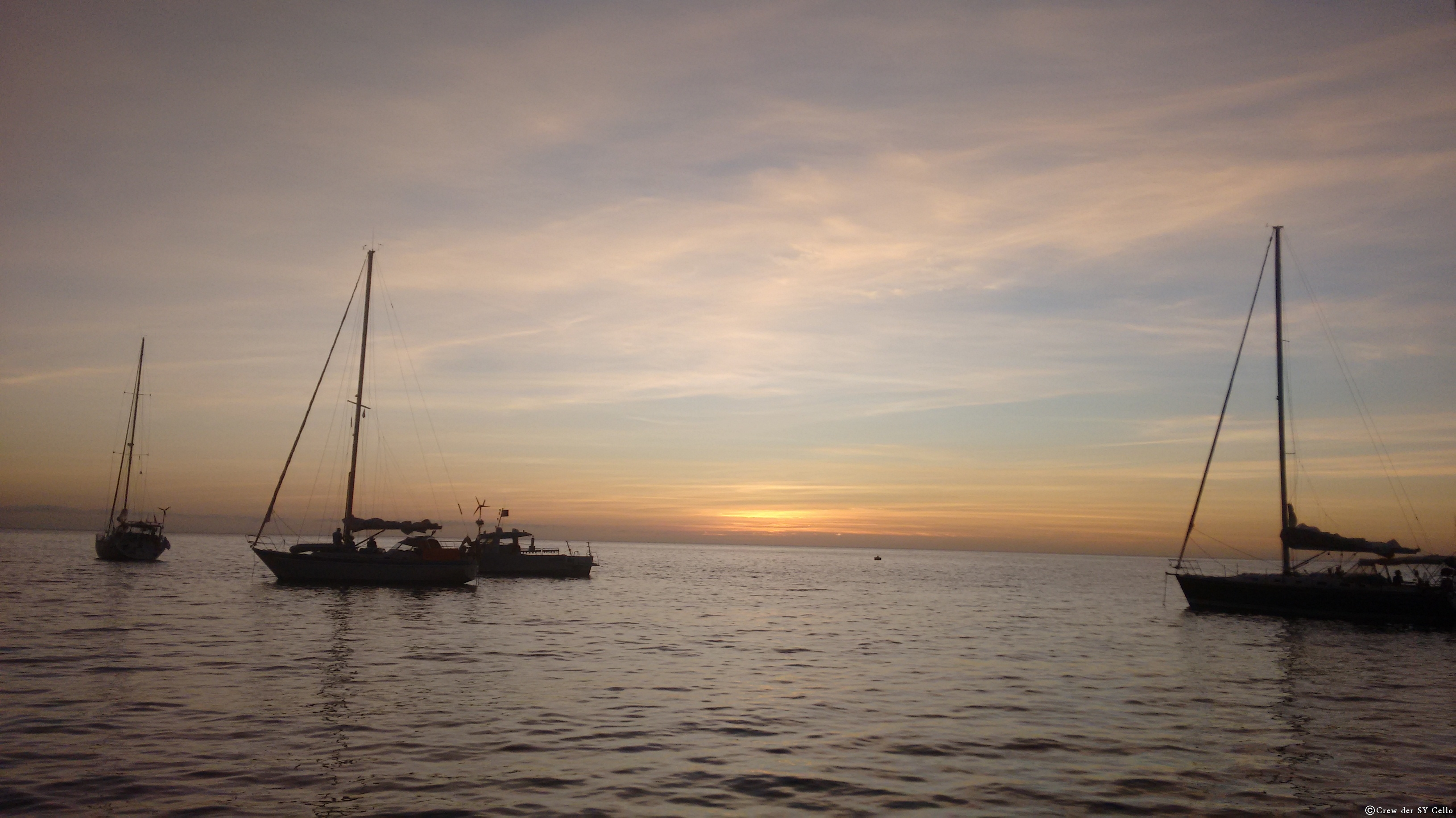 Ankerbucht bei ‘St. Pierre’, Martinique.