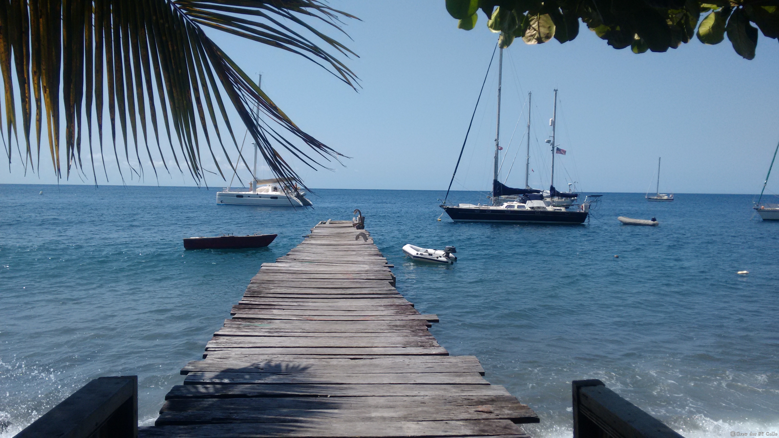 Ankerbucht bei Rosseau, Dominica.
