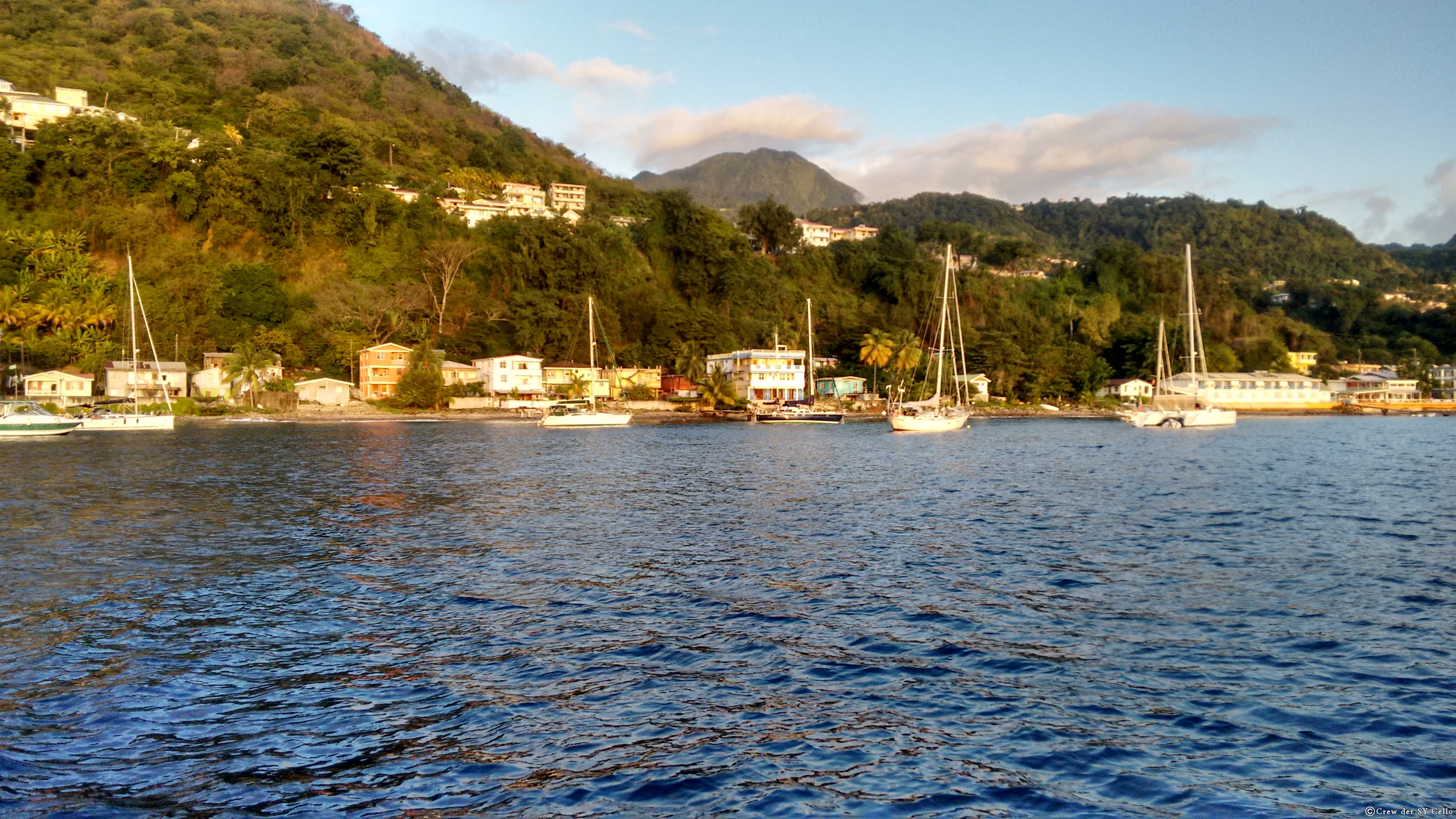 Ankerbucht bei Rosseau, Dominica.