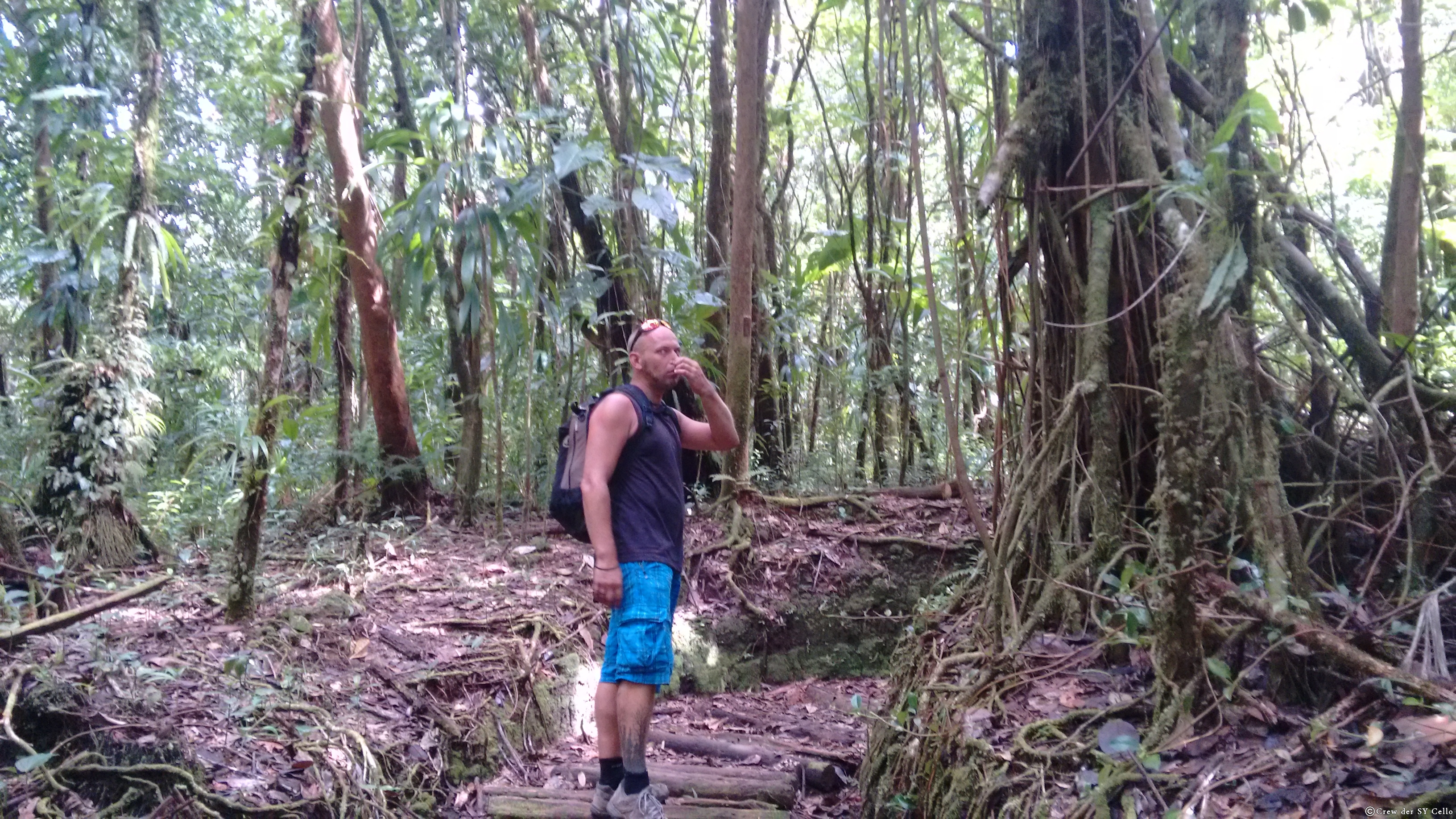 Schon weit entfernt riecht man den Schwefel.