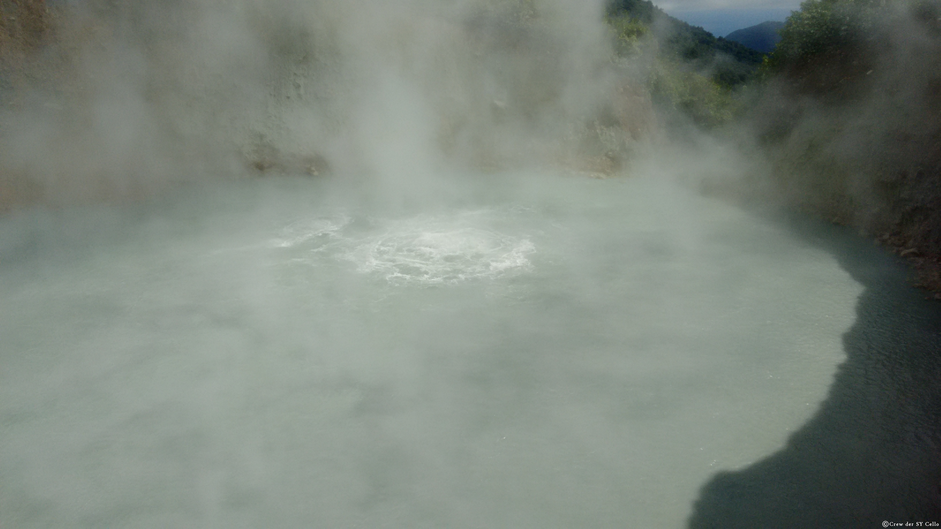 &lsquo;Boiling Lake&rsquo;, der &lsquo;kochende See&rsquo;.