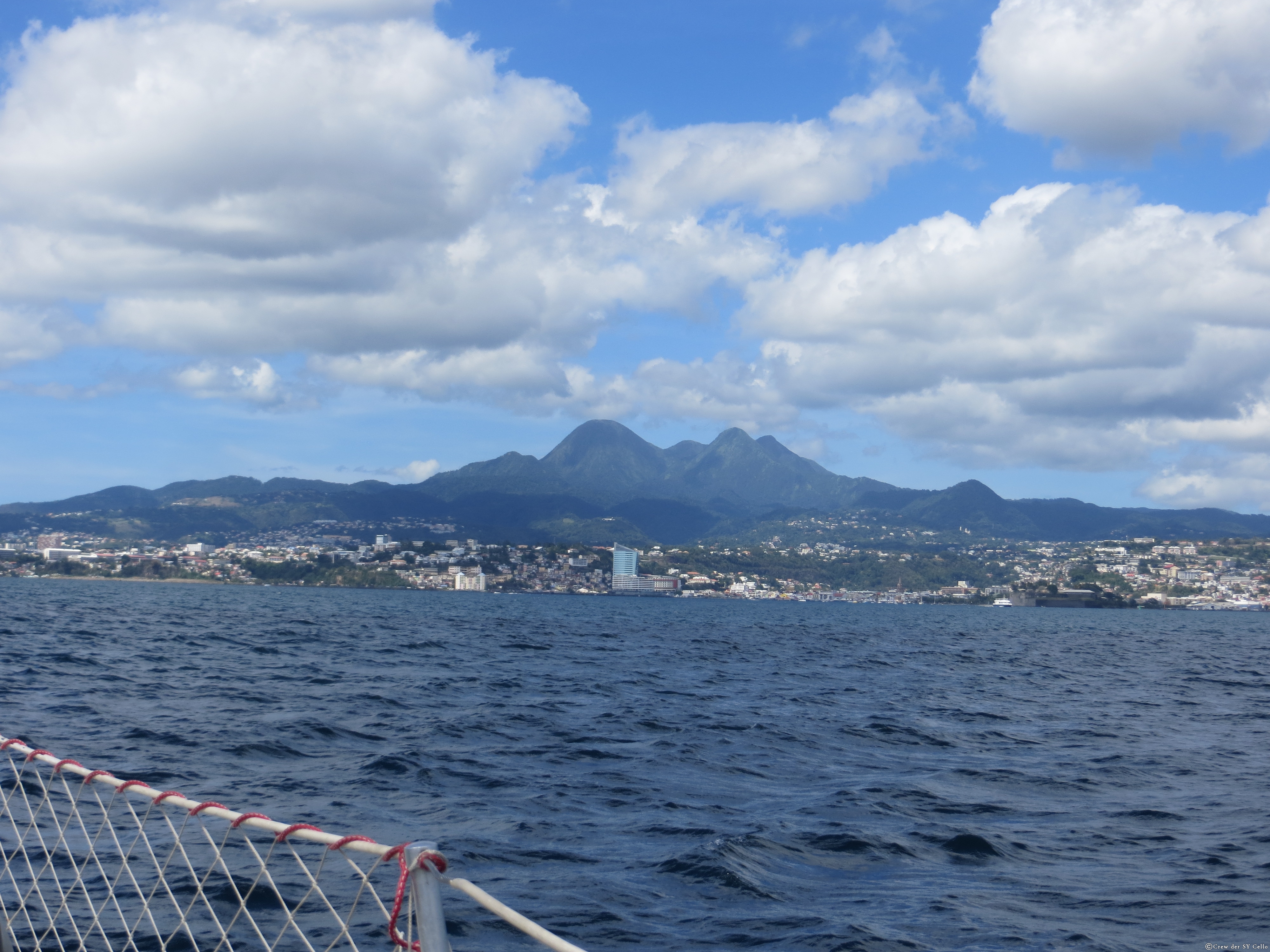 Blick auf &lsquo;Fort-de-France&rsquo;, die Hauptstadt von Martinique.