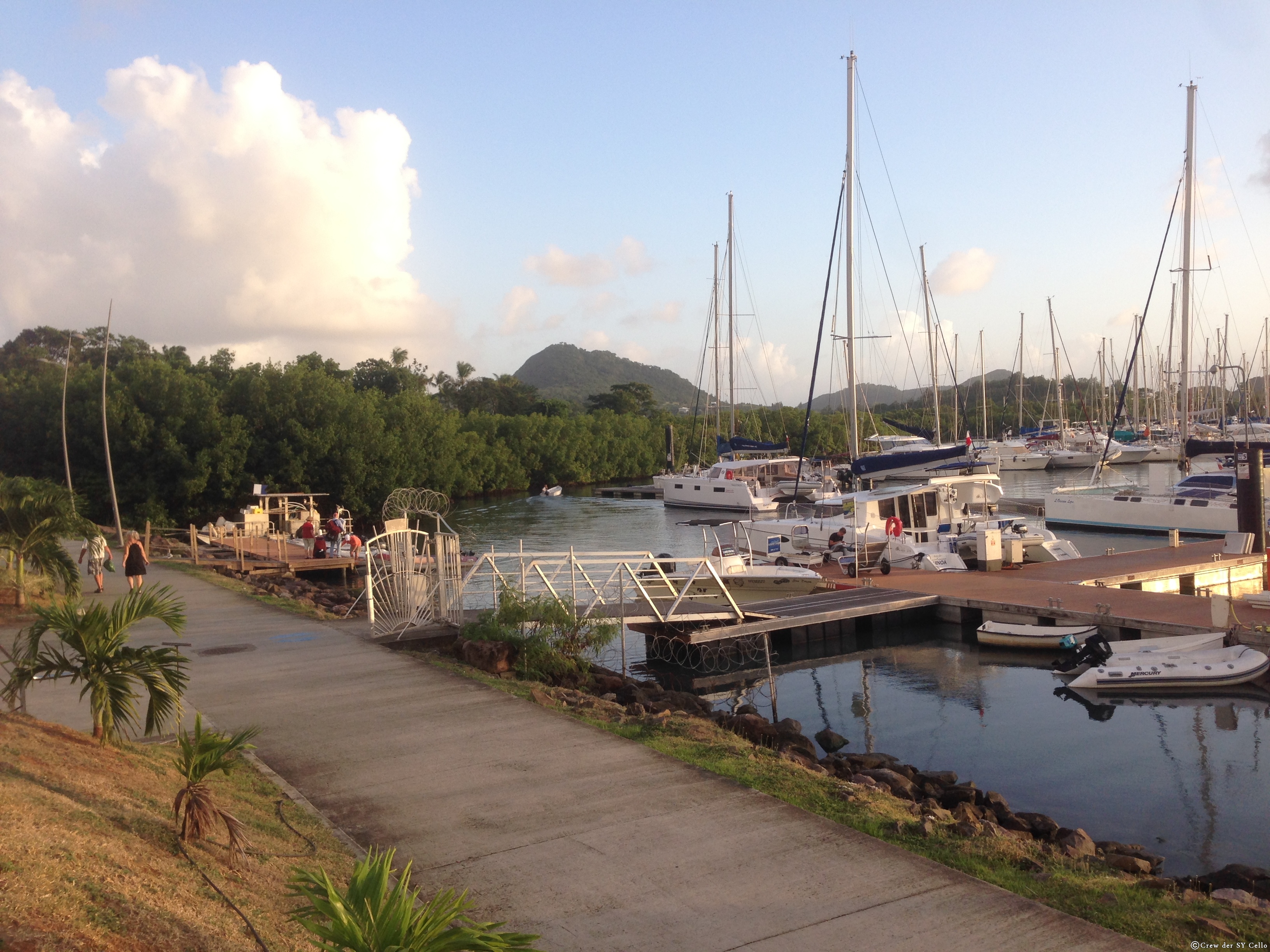 Anlegesteg in Le Marin, Martinique