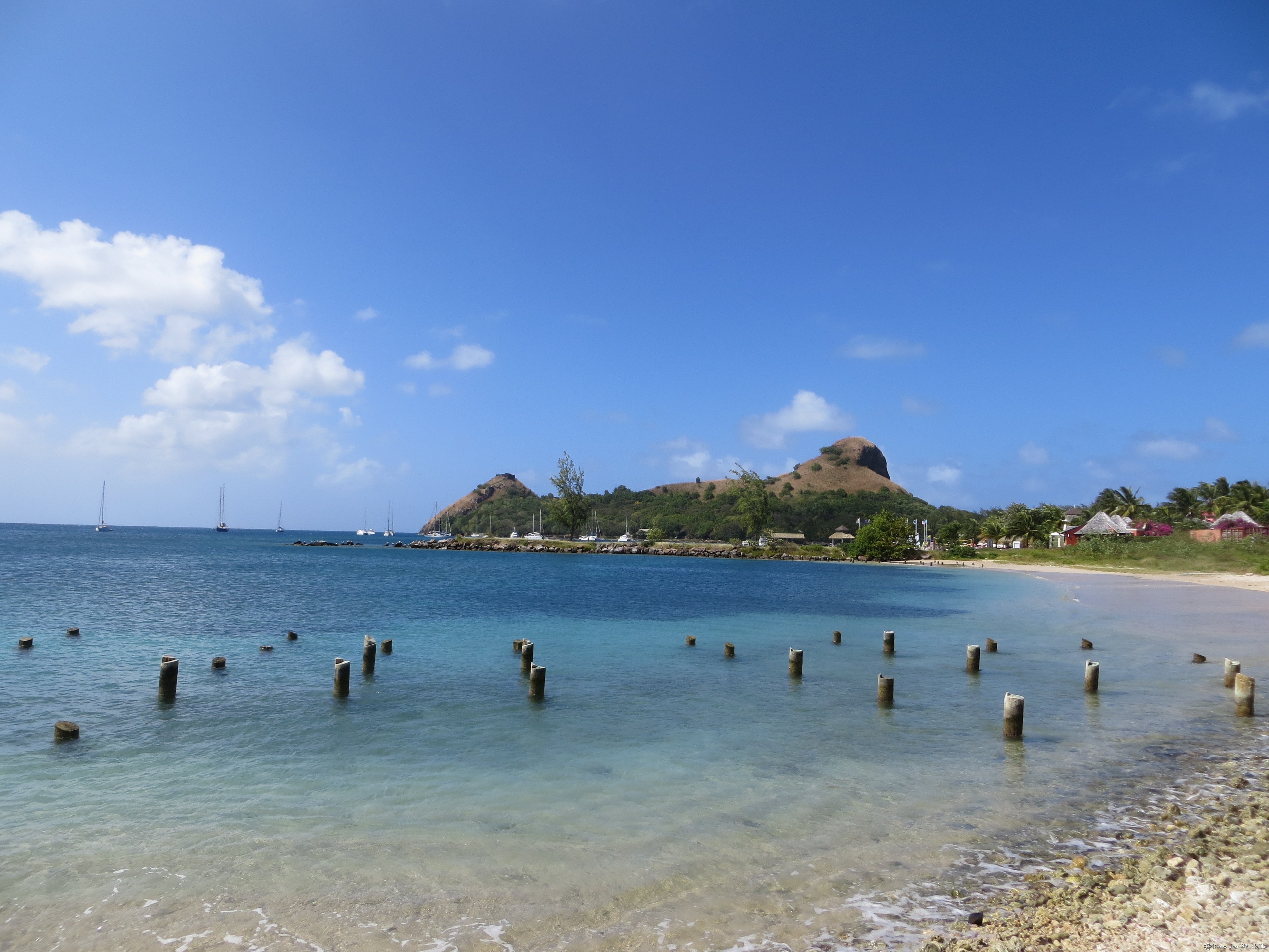 Blick auf das Naturschutzgebiet der Rodney Bay, St. Lucia