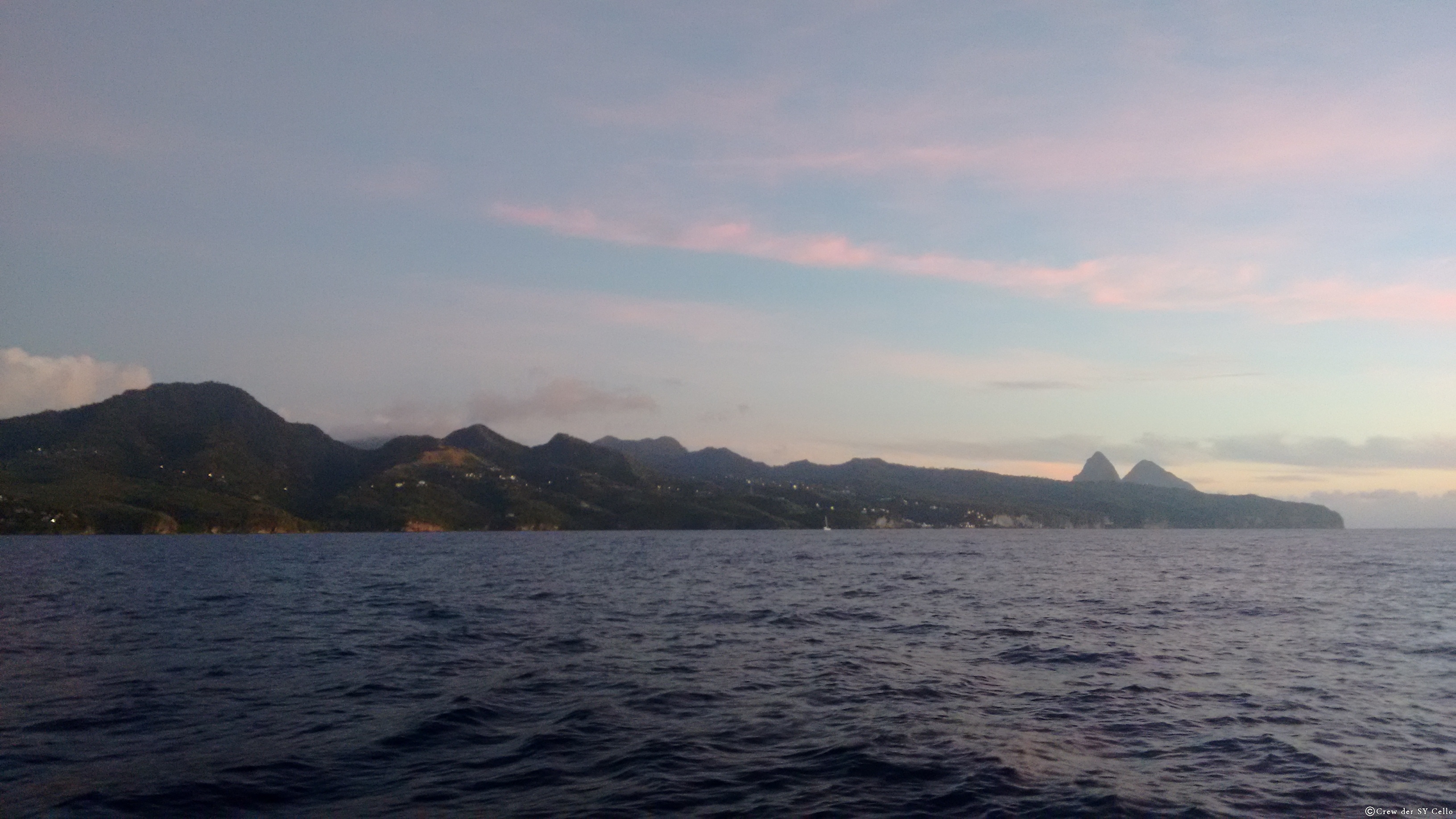 Ein Blick zurück, so weit südlich werden wir voraussichtlich nicht mehr segeln.