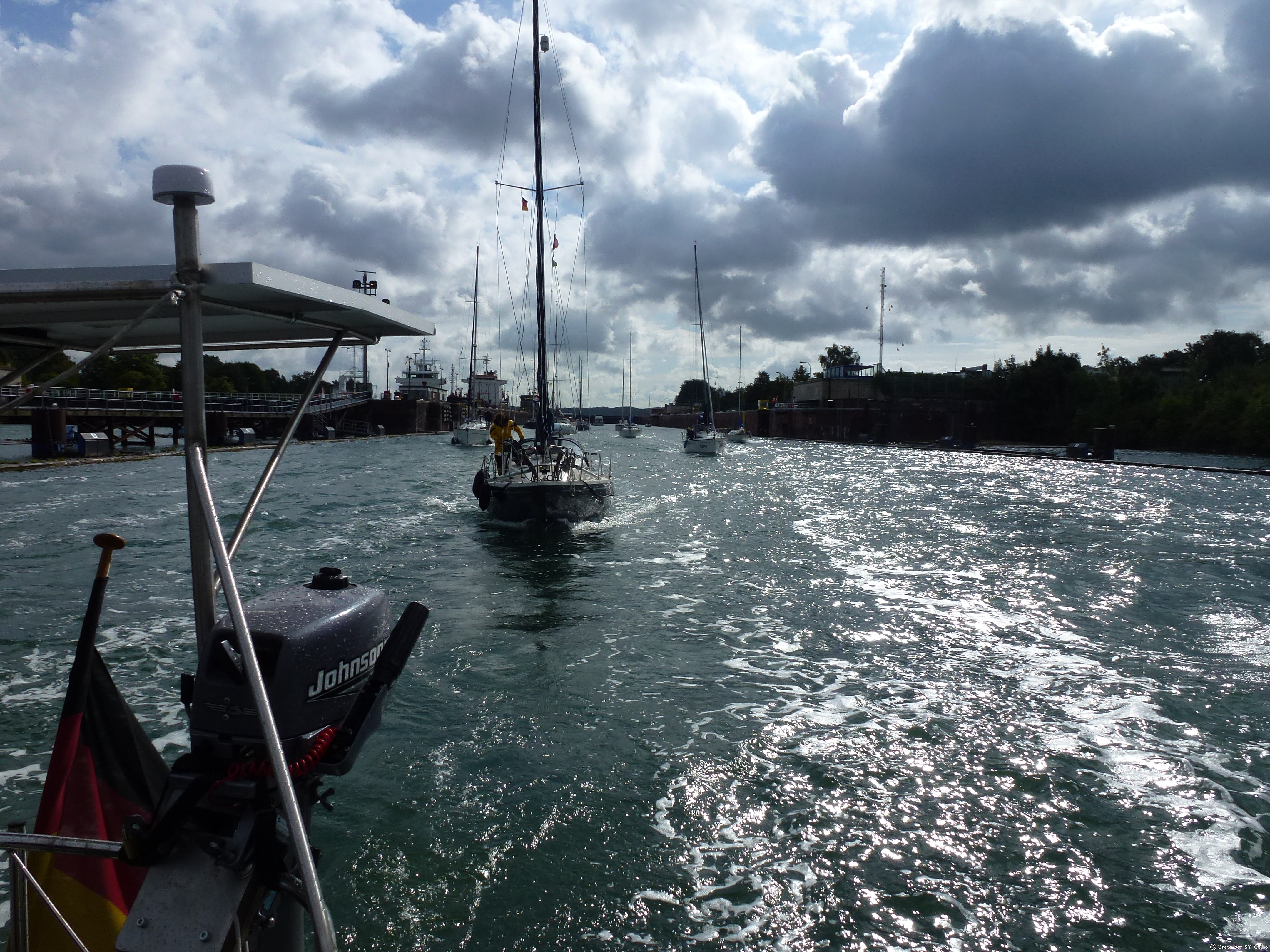 Und schon beginnt das Rennen im Nord-Ostsee-Kanal &hellip;