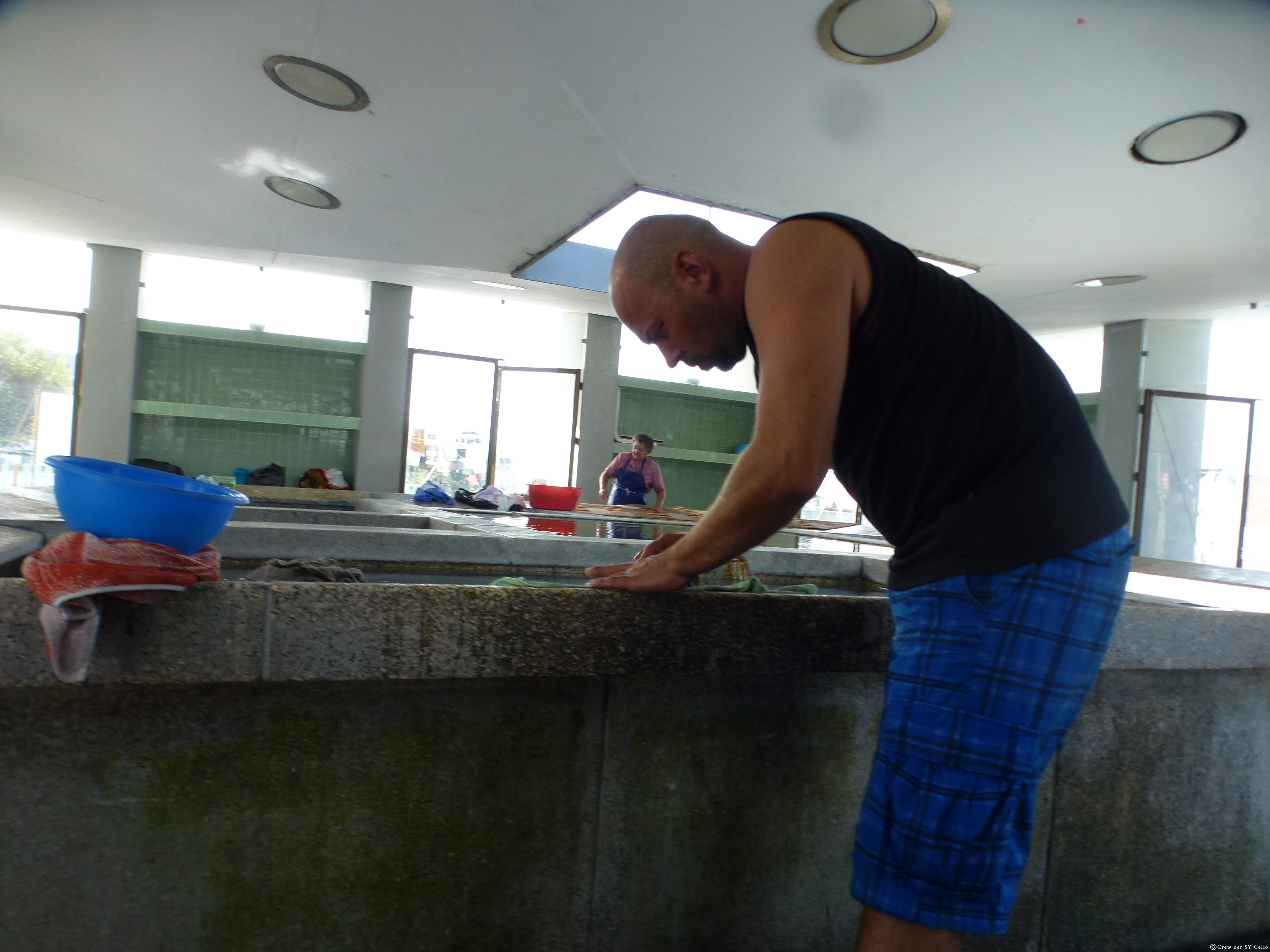 Waschtag auf altmodische Weise