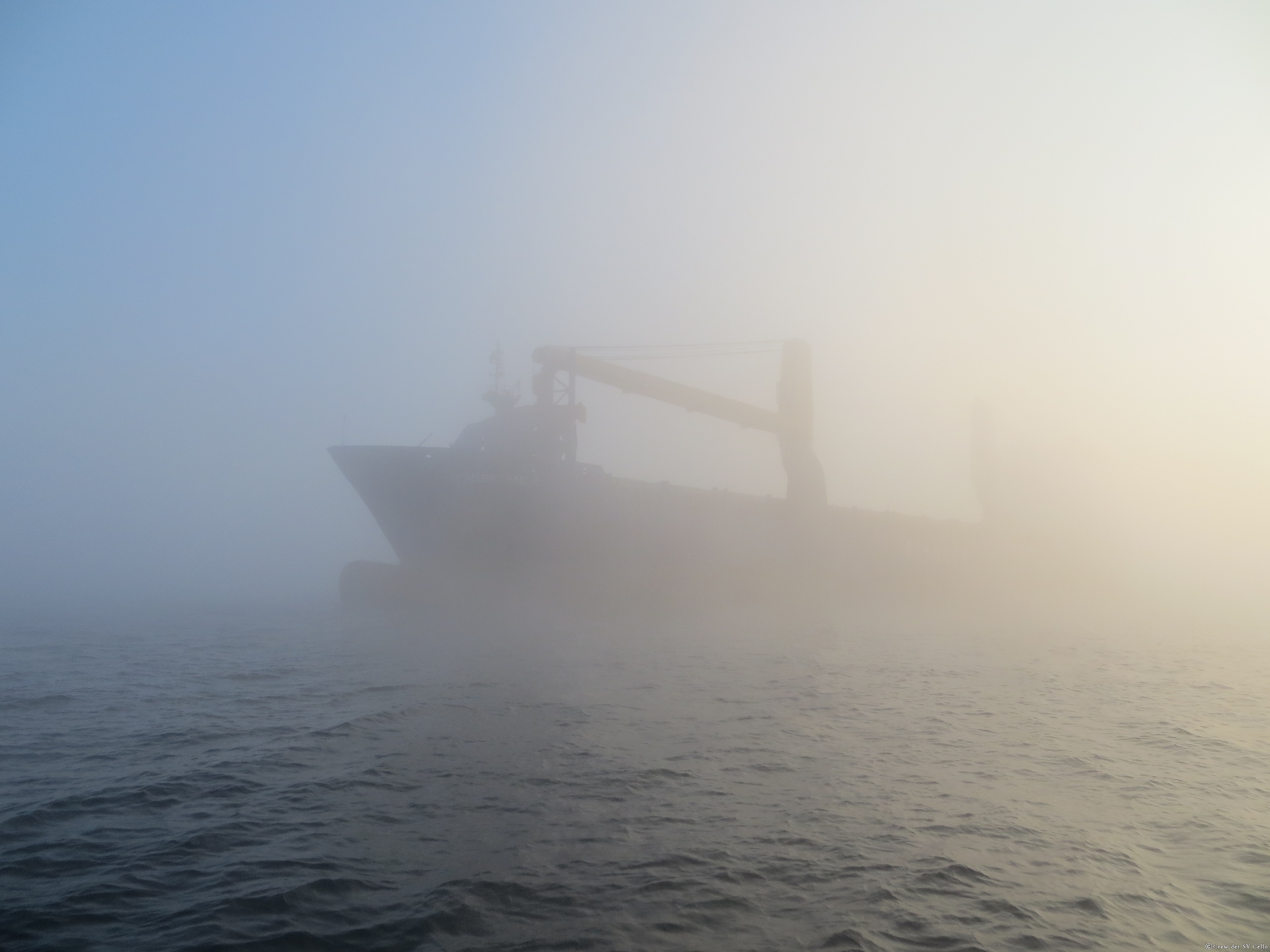 Das Geisterschiff, nachdem wir es passiert haben.