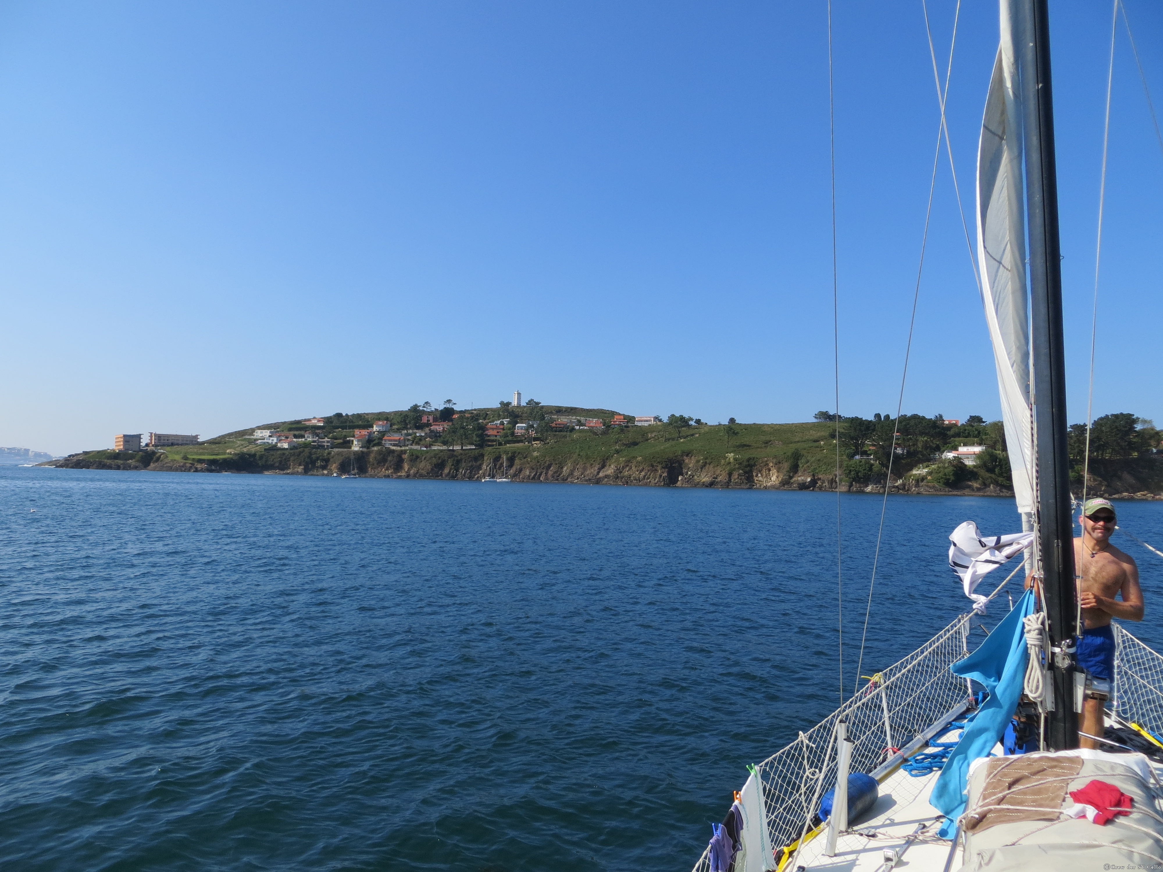 Blick auf die Ankerbucht.